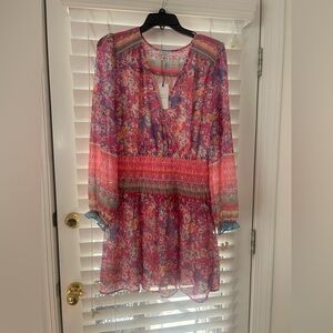 Floral Multicolor Long Sleeve Dress